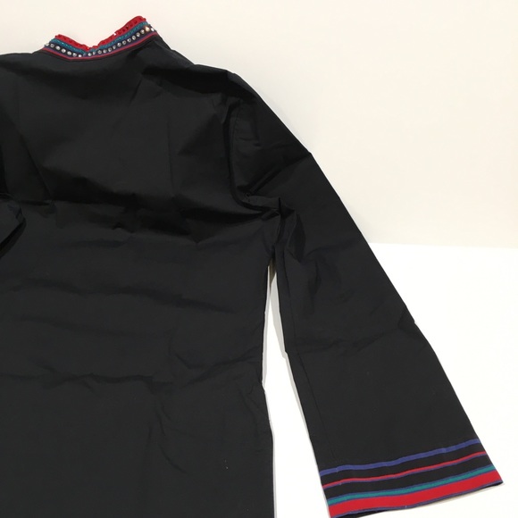 Tory Burch Crystal Embellished Tunic -Black -US 6 -NWT - Picture 8 of 10